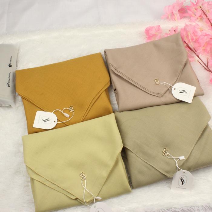 Jilbab Khaki Muda Pns Hijab Segiempat Voal Premium Kerudung Dinas Asn Warna Khaky By