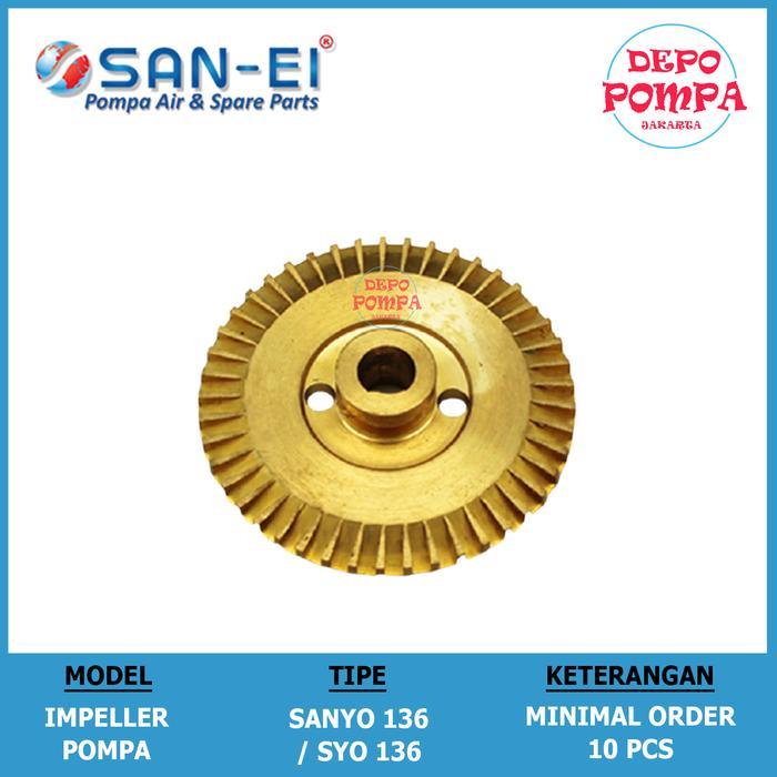 IMPELLER SANYO 136 / SYO 136 / IMPELLER KUNINGAN TERMURAH