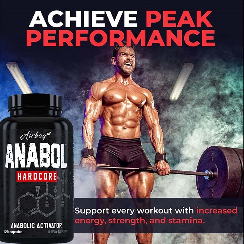 Anabol Hardcore Supplement - Muscle Growth, Improved Endurance, Stress and Mood Relief, and Overall