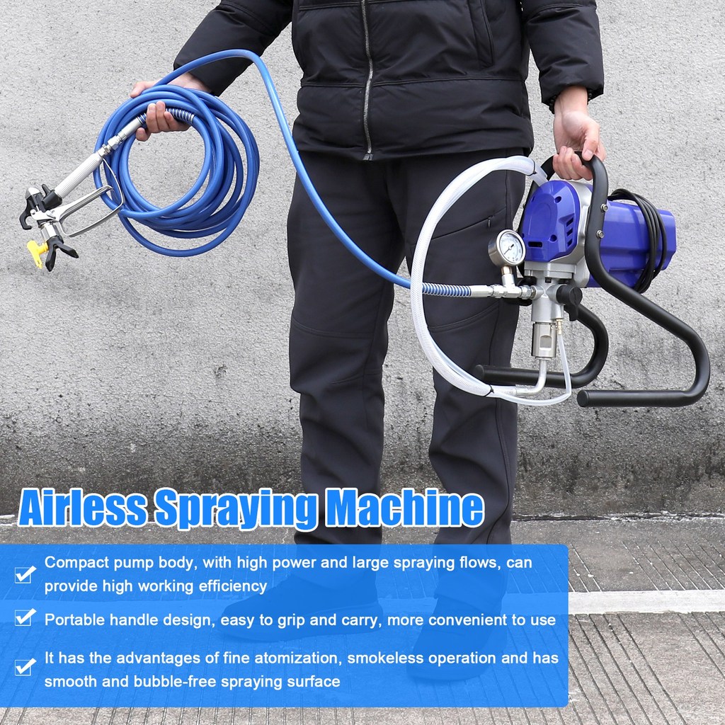 New Electric Airless Sprayer Airless Spraying Machine Electric Paint Spraying Machine High Efficienc