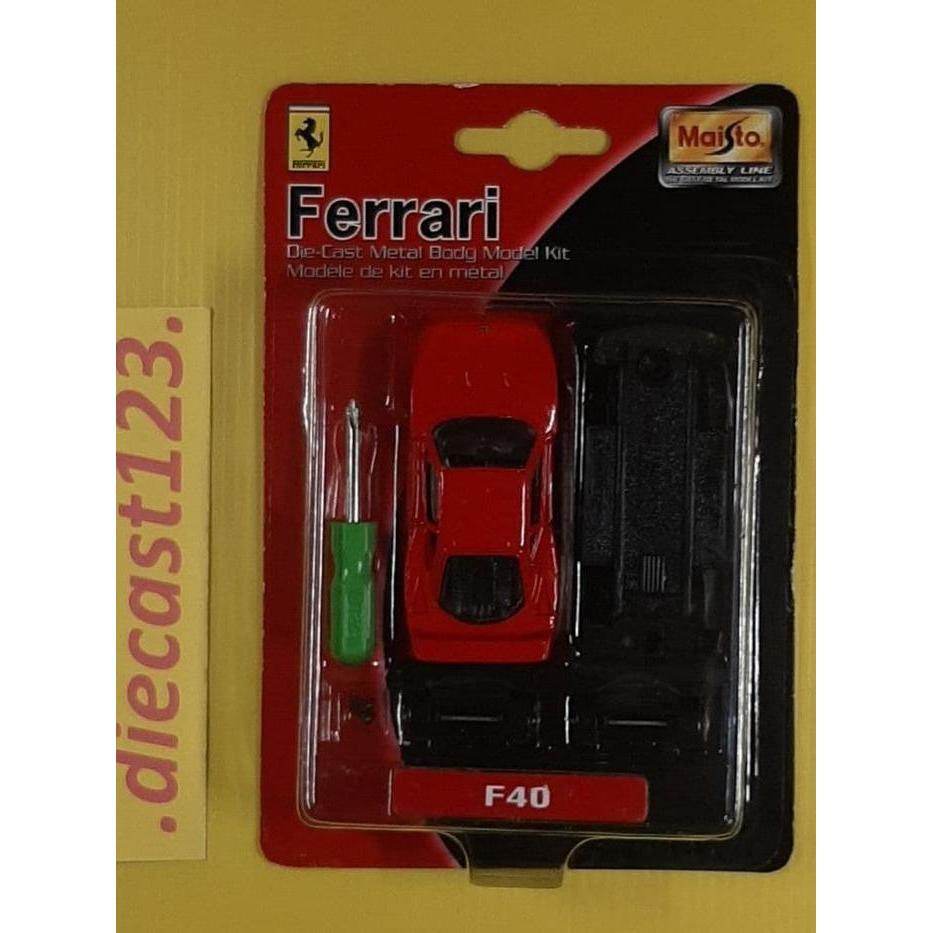 Ferrari F40 Red (Maisto Assembly Line) Skala 1:64