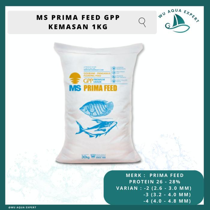 TERLARIS PRIMA FEED LP, GP, GPP, BP, UP Repack 1 Kg Premium Grade Pelet Pakan Lele Ikan Gurami,