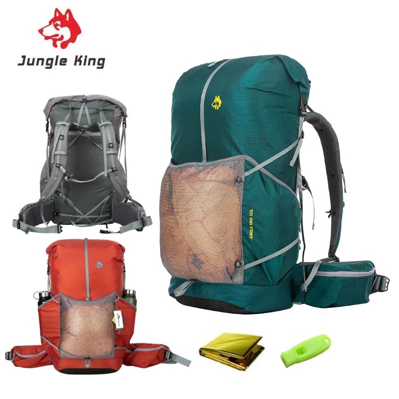 JUNGLE KING CY1040 Water-resistant Hiking Backpack Lightweight Camping Pack Travel Mountaineering