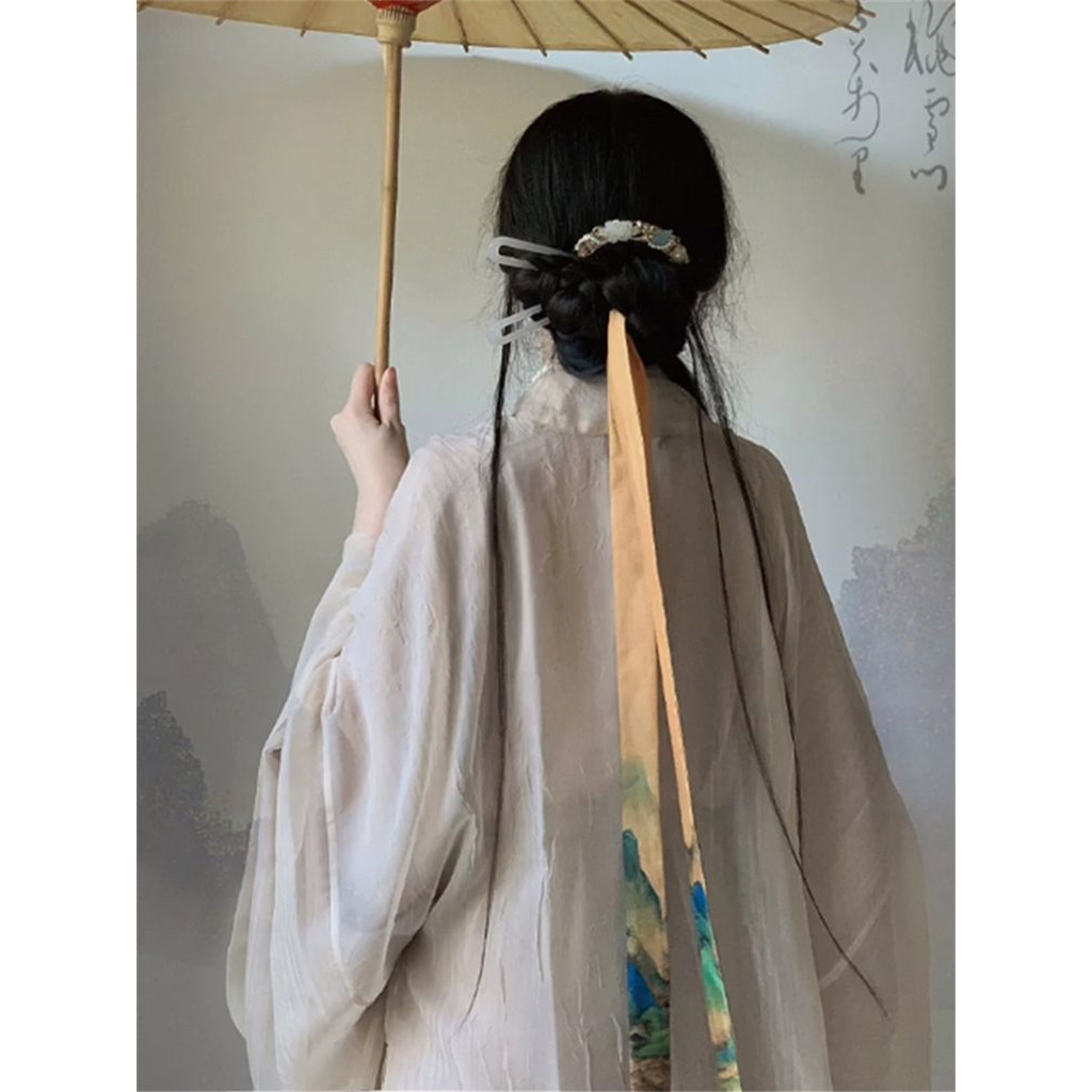 Cotton&Linen Hanfu Dress Women Chinese Traditional 2Pcs Robe Hanfu Halloween Cosplay Costume Autumn