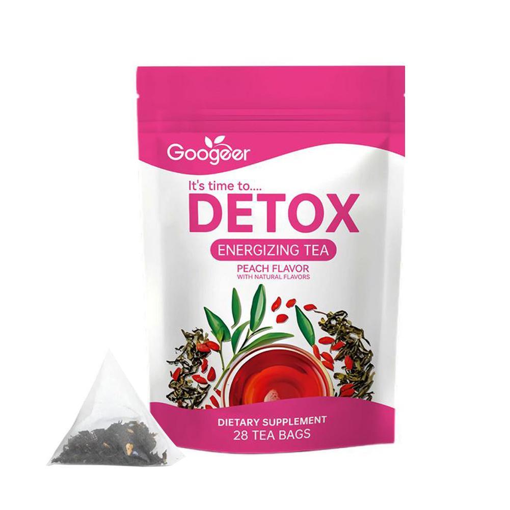 Detox Cleanse Tea Peach Flavor Natural Supplement Quick-Acting Formula For Weight Loss Body