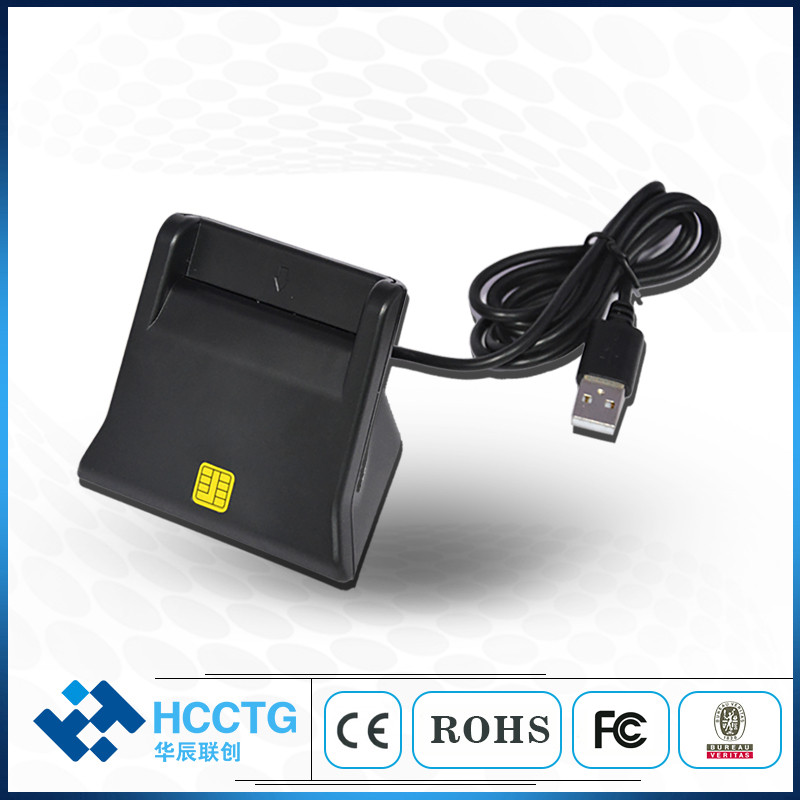 Access Control Desktop ATM EMV USB 2.0 CCID Smart Chip Card Reader Support PC/SC Driver DCR31