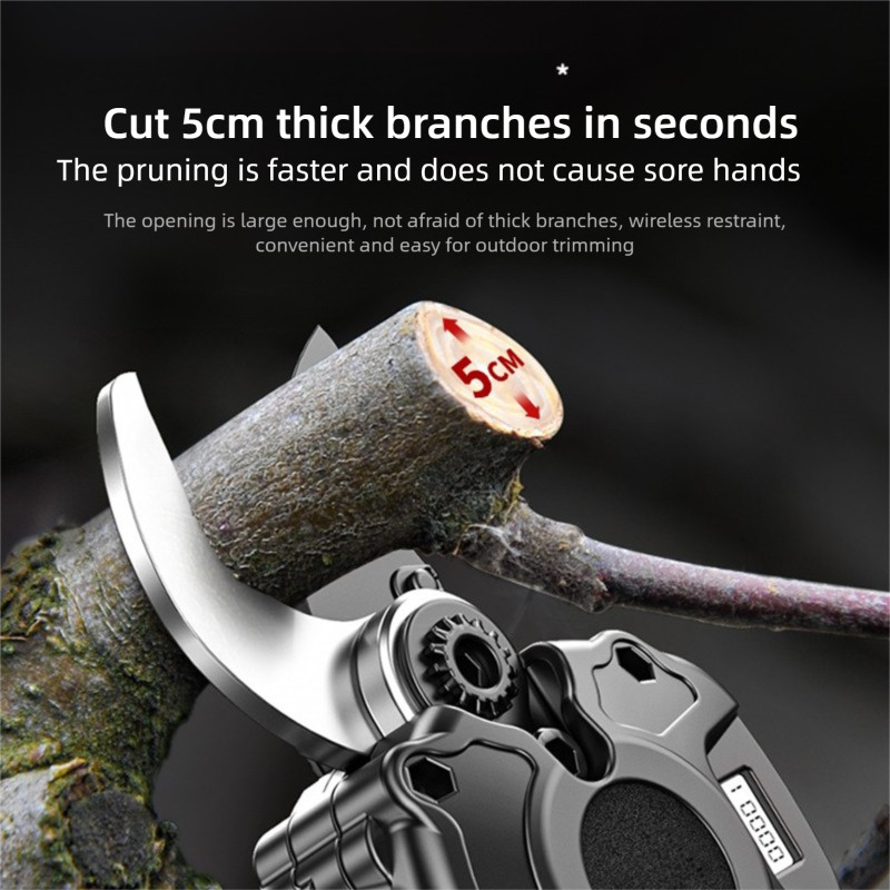 Lithium Battery Pruning Shears Rechargeable Fruit Tree Electric Pruning Scissors Specialized Pruning
