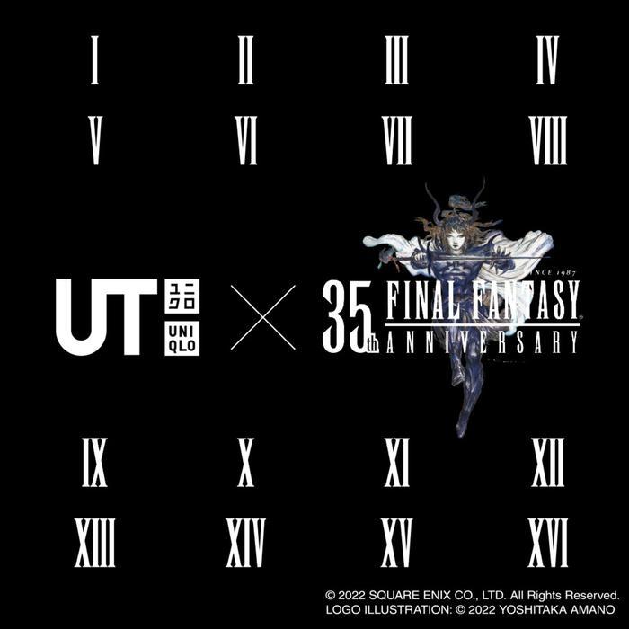 UNIQLO UT x FF FINAL FANTASY 35th Anniversary BLACK Playing Cards [Trump Card] LIMITED