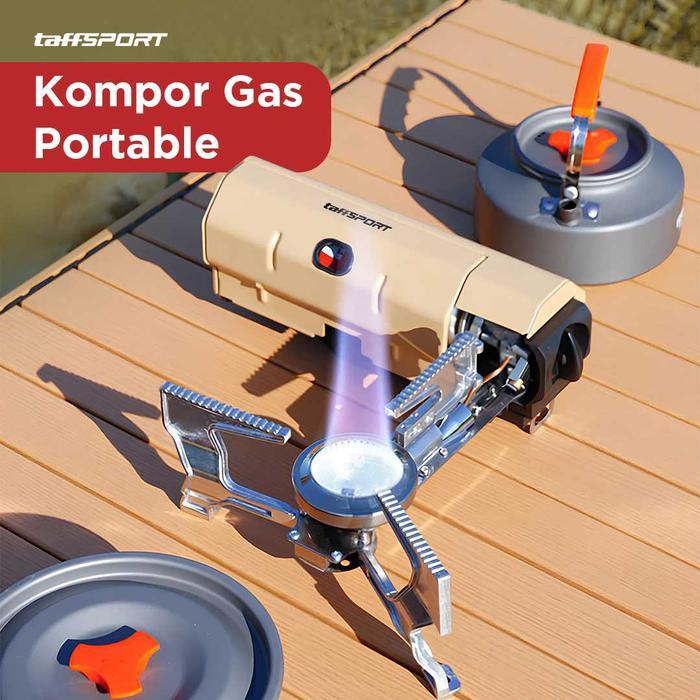 Kompor Gas portable mini kecil gunung camping piknik Portable Foldable Stove Windproof