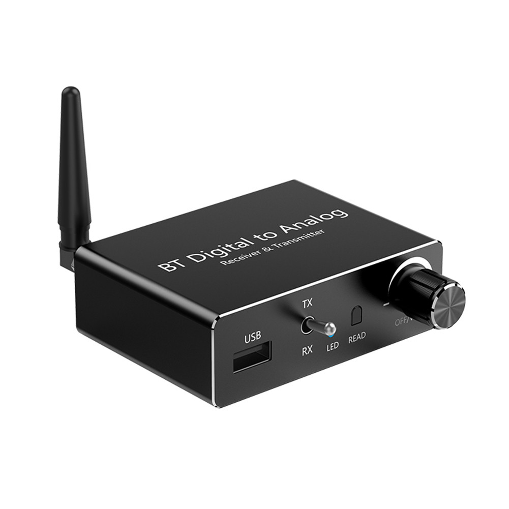 BT 5.3 Audio Receiver Transmitter Digital To Analog Audio Converter Toslink Optical To 3.5mm Jack