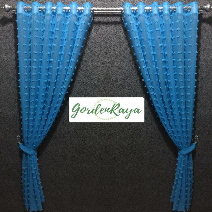 [] Gorden Vitrase Ruby Smokring minimalis modern korden tirai Gordeng