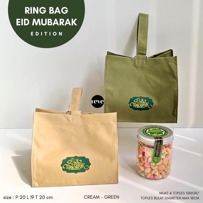 Eid Ring Bag Idul Fitri Tas Hampers Souvenir Goodie Bag Natal 20X19X20 Anti Air Terjamin