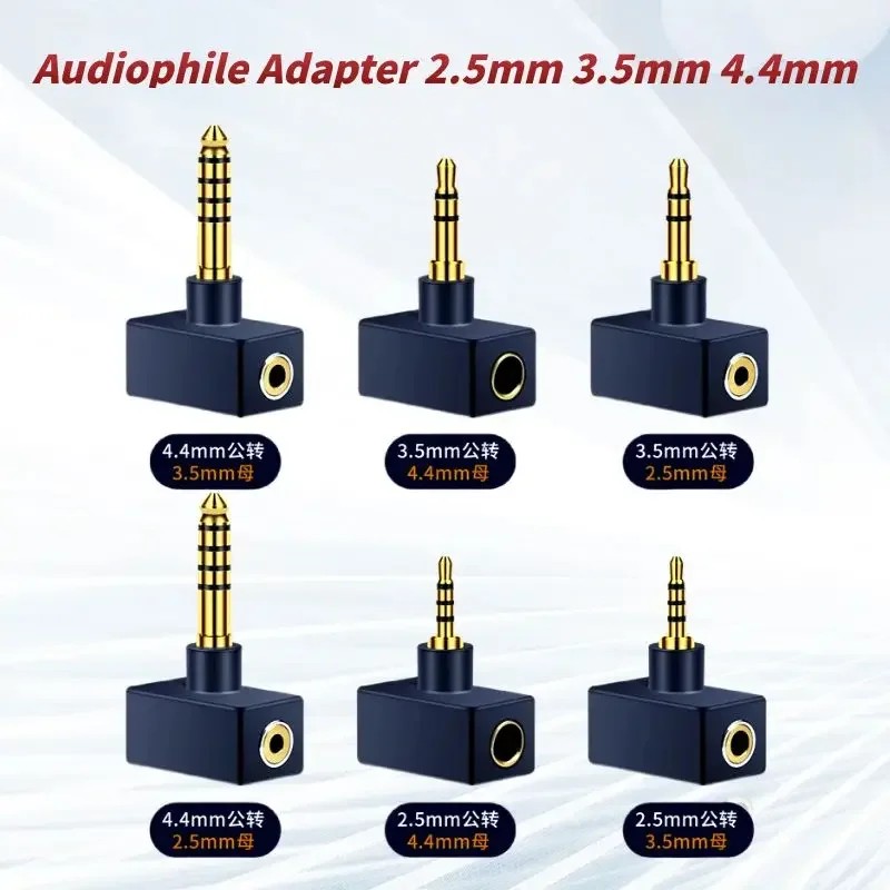 Audiophile Adapter 2.5mm 3.5mm 4.4mm Connector Male To Female Jack Converters 2.5 3.5 4.4 Audio