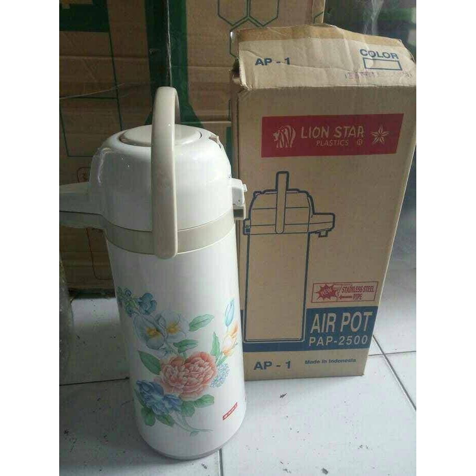 Lalaby Shop Thermos Air Pot 2500 Lion Star Thermos Air Panas Thermos Pencet