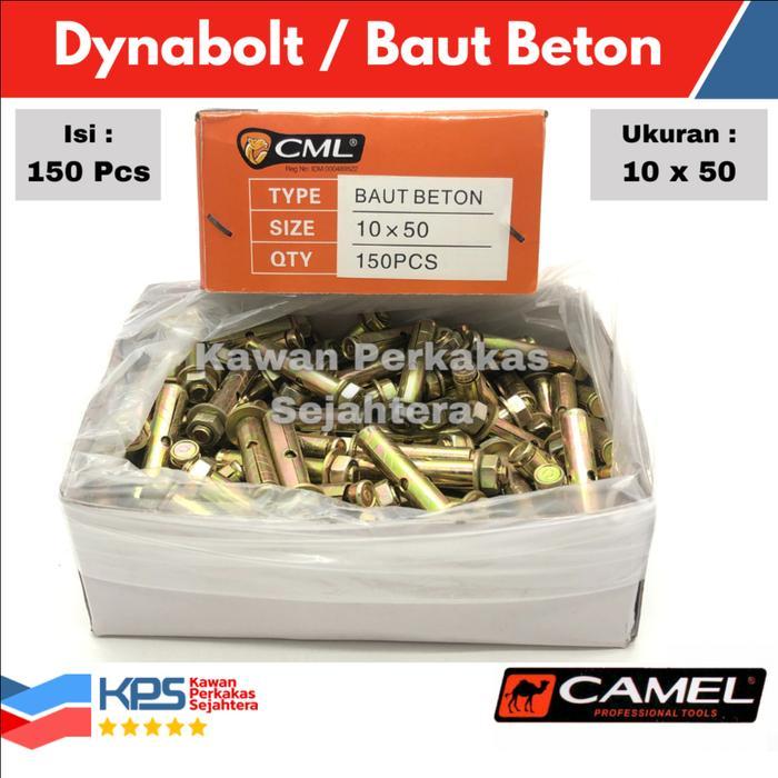 Camel Dynabolt 10 X 50 (150 Pcs) Baut Beton 10X50 (5 Cm) Dinabolt