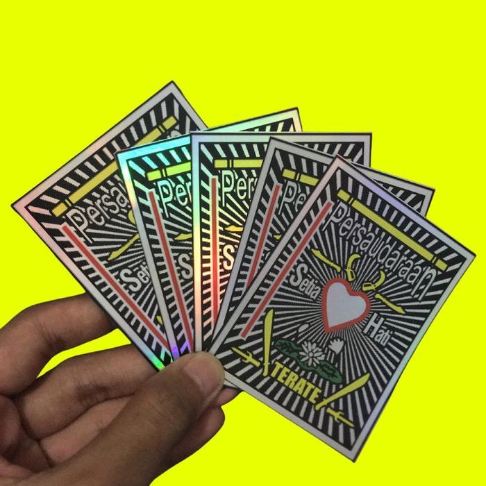 "New" ( Hologram ) Stiker psht hologram , Stiker psht di helm , Stiker psht isi 50 pcs , Stiker psht
