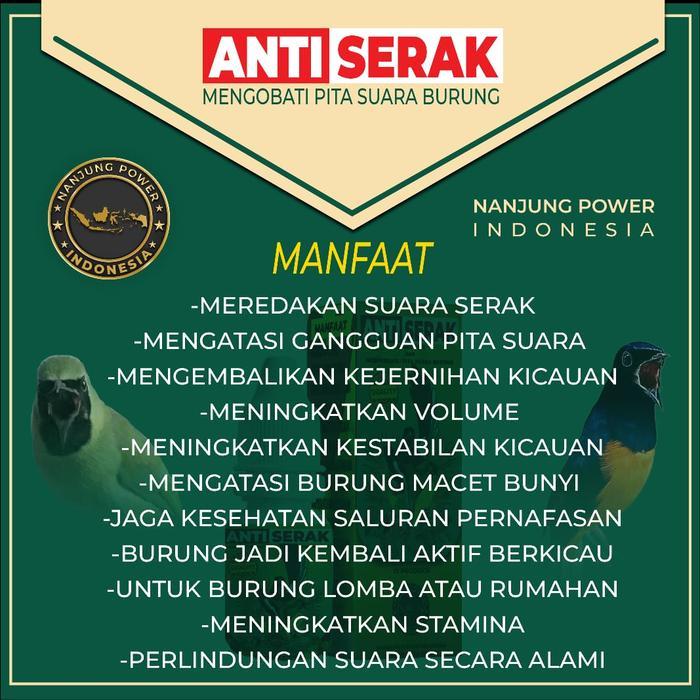 Nanjung Power - Obat Anti Serak Burung - Vitamin Anti Serak Burung - Obat Burung Serak Suara -