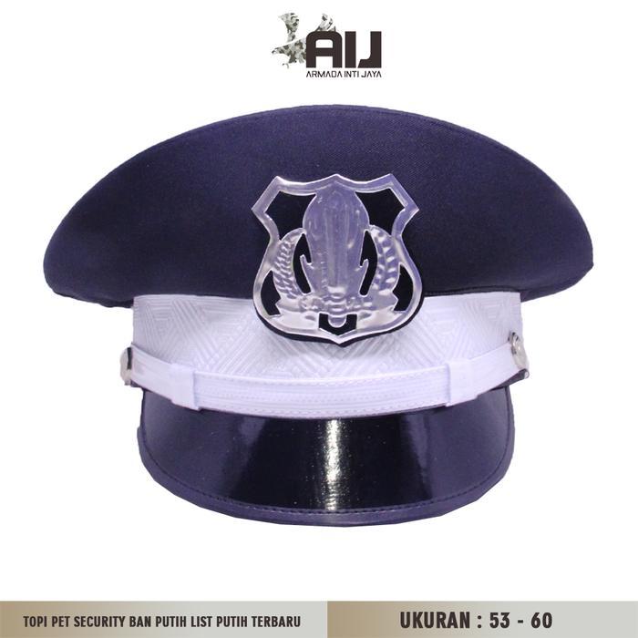 ORIGINAL Topi Pet Security Pria Coklat Weban Putih Terbaru READY STOCK