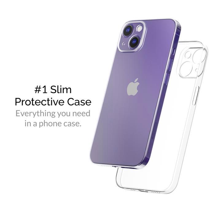 Casing Untuk Iphone 14 Series Slimcase Classic 1 - Ultra-Thin 0.38 Mm, Transparan & Tidak Menguning