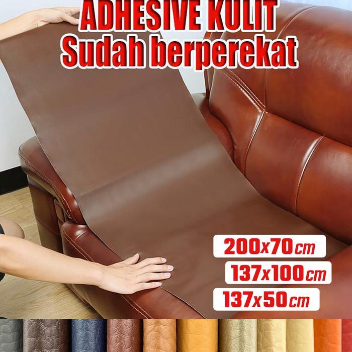 Oscar Sticker Kursi Tambalan Kulit Sofa Pake Perekat Langsung Tempel *