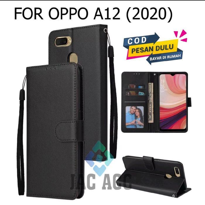 DOMPET HP PREMIUM UNTUK OPPO A12 (2020) NEW LEATHER FLIP CASE PREMIUM UNTUK OPPO A12 (2020) NEW *