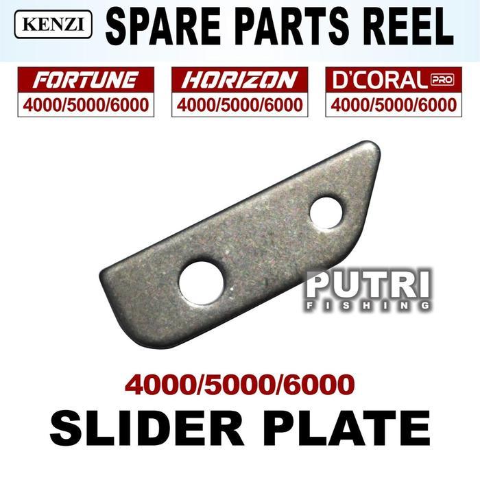 SPAREPART REEL KENZI FORTUNE HORIZON D’CORAL PRO 4000 5000 6000 - Part Reel 24. Slider Plate Ukuran 