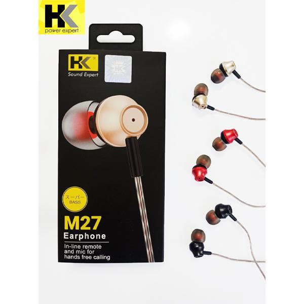 Hk Earphone M27 Original Handsfree Super Bass Headset M27 -Gratisongkir