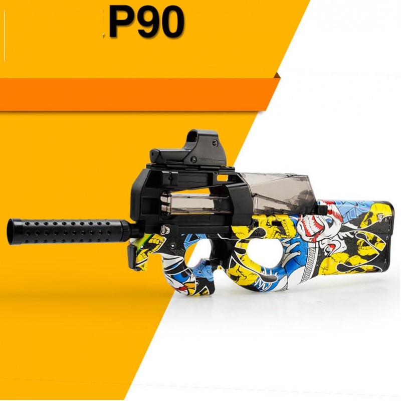 P90 Toy Gun Assault Sniper Weapon Water Bullet Gun Outdoor Live CS