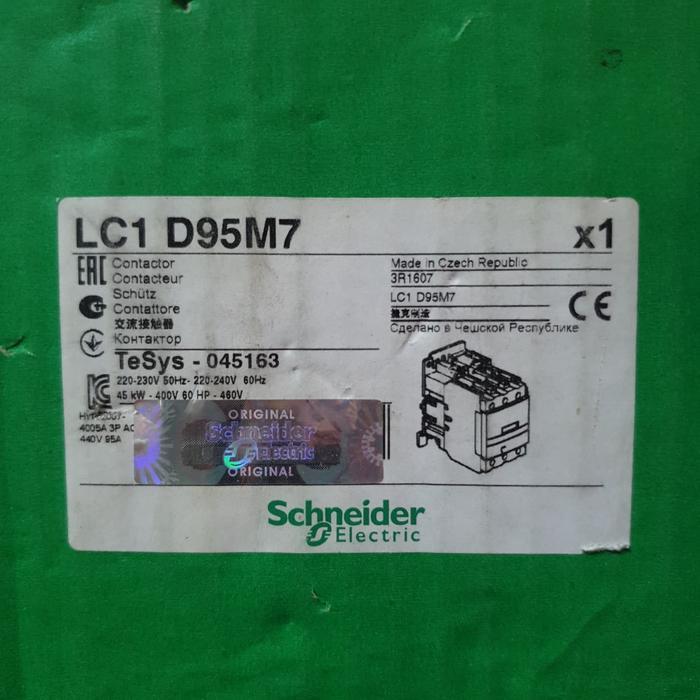 KONTAKTOR CONTACTOR TELEMECANIQUE SCHNEIDER LC1D95M7 LC1 D95M7