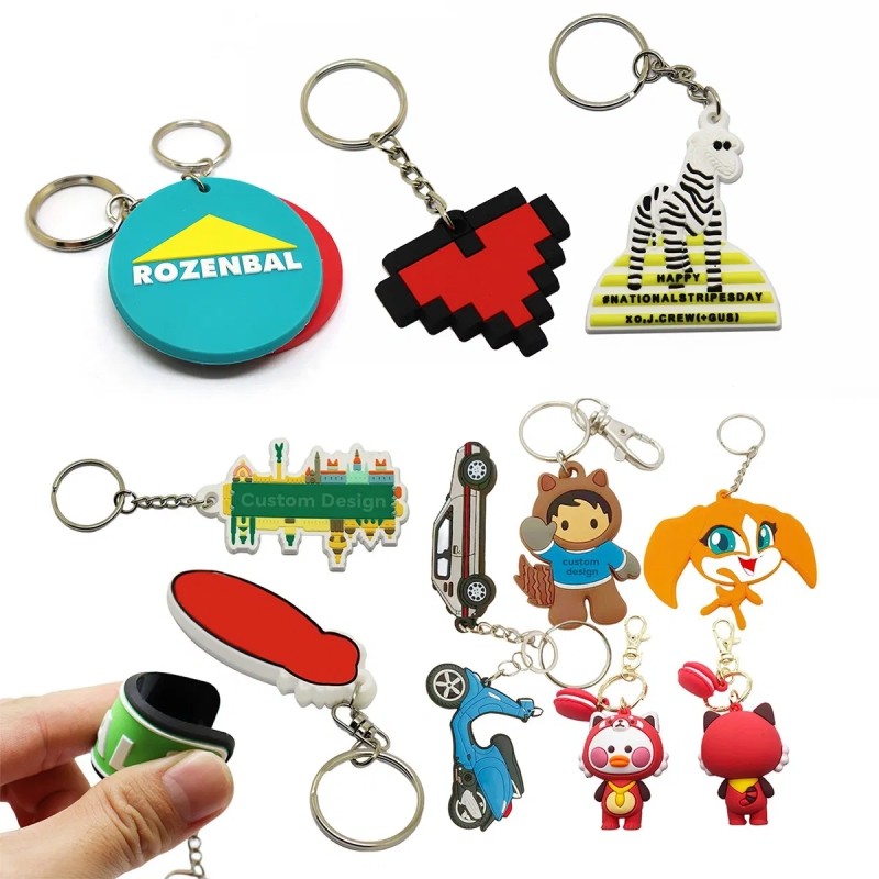 Custom PVC Keychain Customize Soft Rubber Keychain with Design and Logo DIY Silicone Key Chain