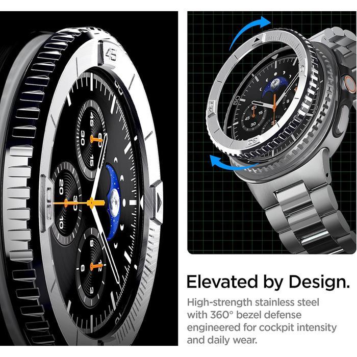 Spigen Pelindung Bezel Ring For Samsung Galaxy Watch 8 Classic 46Mm Bezel Tune Diver Pro Classic