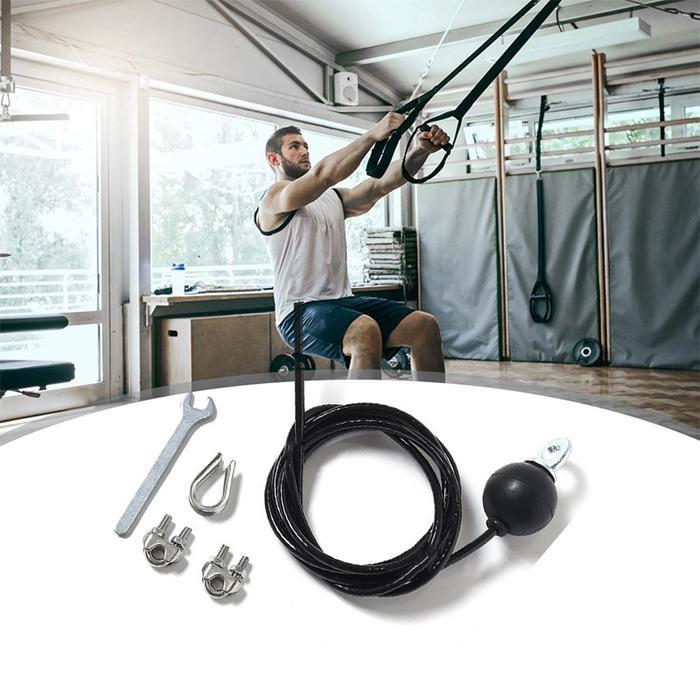 250cm Tali Katrol Pulley Connecting Wire Pulling Kabel Sling Gym Tali Sling for Home Gym / Tali