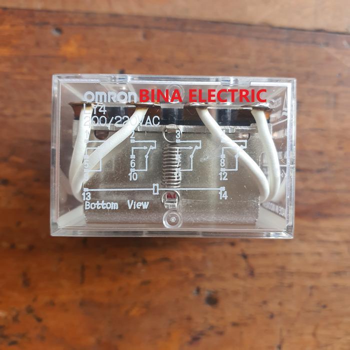 RELAY OMRON LY4 220V 14P ORIGINAL / OMRON RELAY LY 4 220 V 14 PIN ORI READY