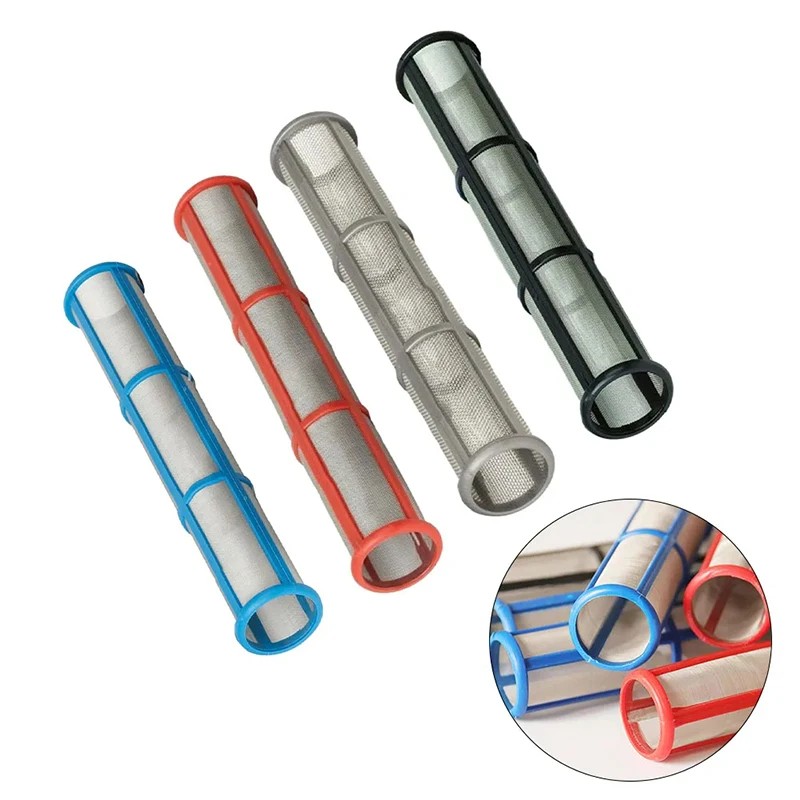 1pc Airless Paint Sprayers Pump Long Manifold Filter 30/60/100/200 Mesh Spray Gun Filter For