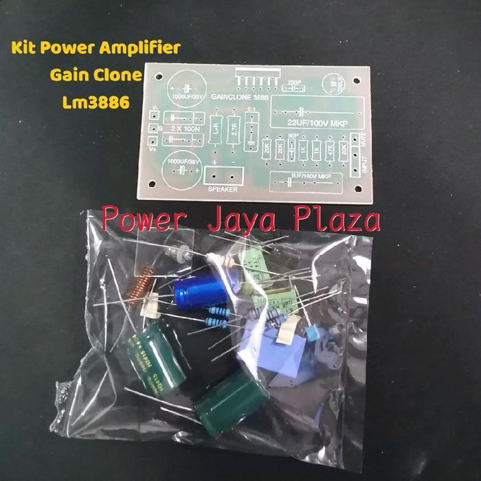 Termurah Kit Power Amplifier Gainclone Lm3886 Mono ( Belum Termasuk Ic )