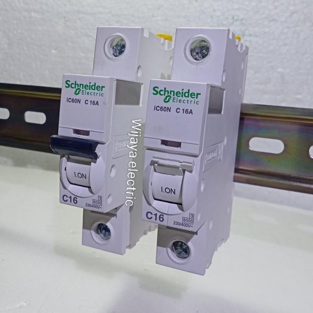 MCB 1P 16A IC60N SCHNEIDER / MCB 16A 1P C16 SCHNEIDER ORIGINAL / MCB 1PHASE 16AMPERE ORIGINAL