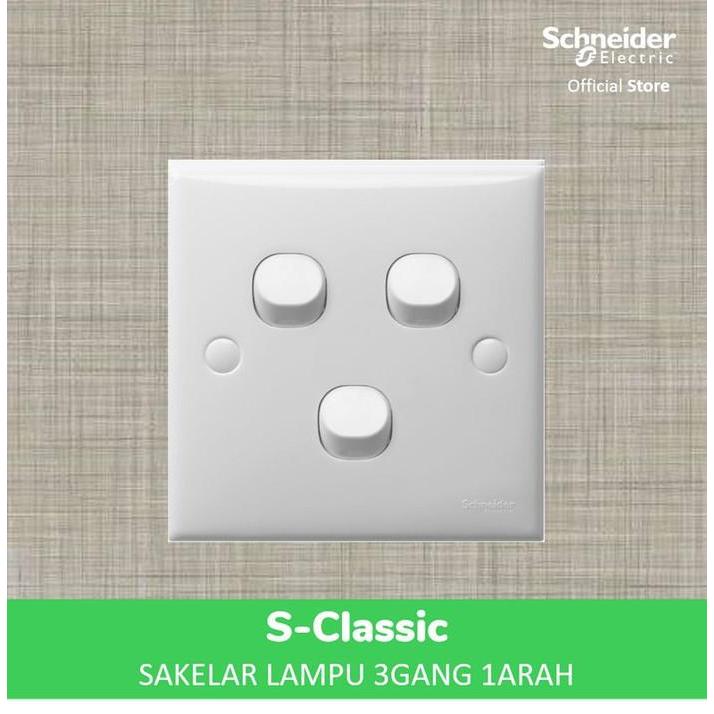 Broco - Saklar 3 Gang (Clipsal) Type S-Classic