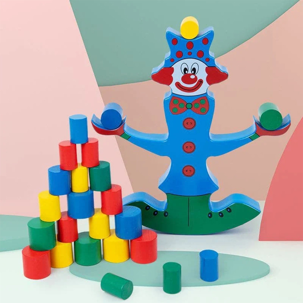 Kids Wooden Building Blocks Balancing Toy Puzzle Early Educational Toy Birthday Chirstmas Gift