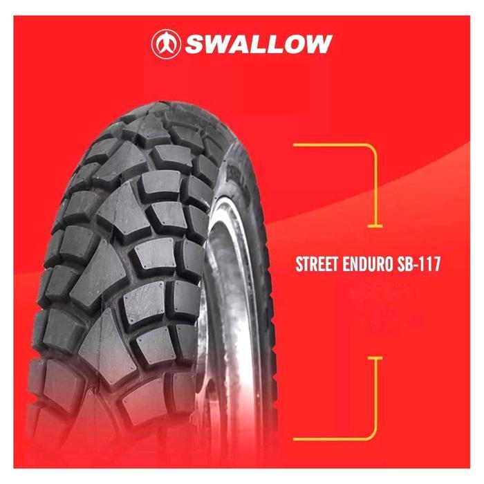 Ban Swallow Street Enduro SB117 Dual Purpose Semi Trail 110/80-14 ( Universal Depan / Belakang )