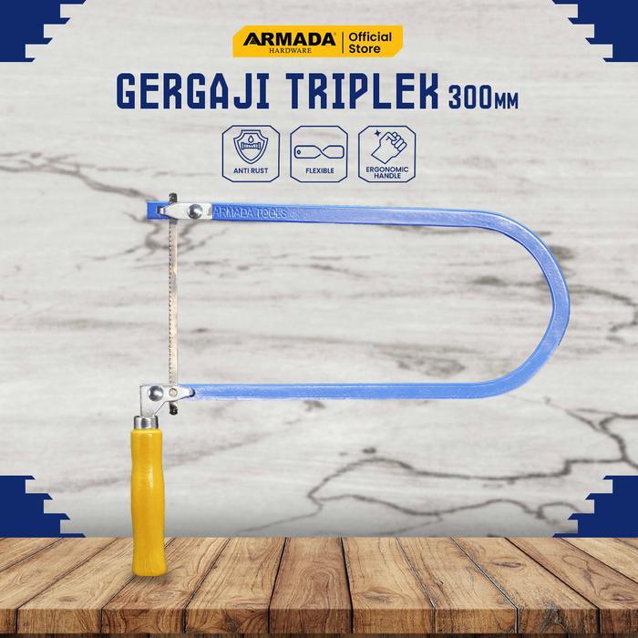 Gergaji Triplek 300mm ARMADA Gergaji Ukir Kayu Gergaji Manual GRATIS Mata