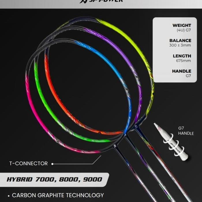 RAKET JP POWER HYBRID 7000 8000 9000 ORIGINAL