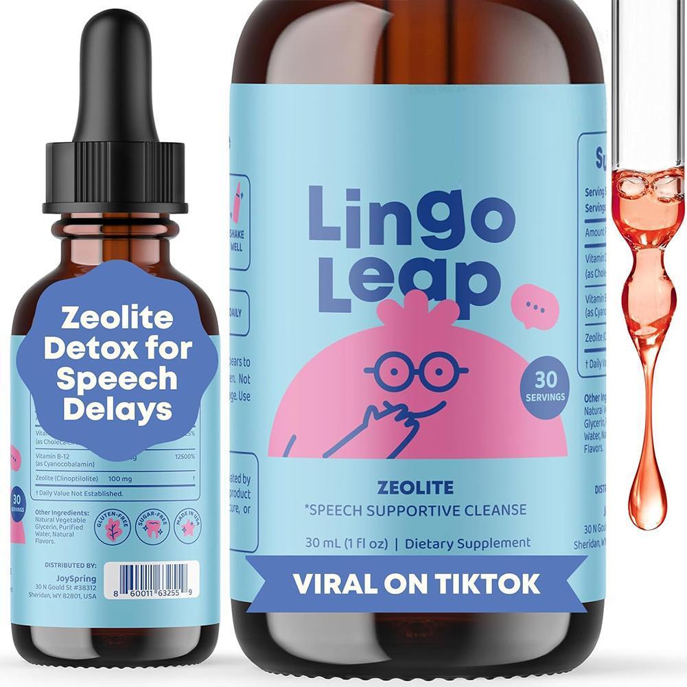 30ml Children's Health Drops Lingo Leap Zeolite Detox For Speech Delays Dietary Supplement Speech