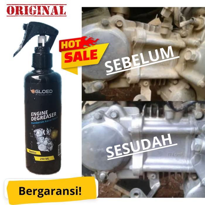 Pembersih Kerak Mesin Motor Gloed Engine Degreaser 250Ml - Obat Cairan Super Ampuh Car Pasti Ori