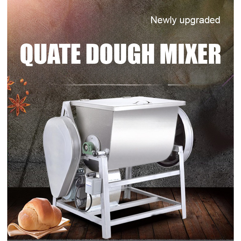 Commercial Spiral Dough Mixer 25kg 50kg 100kg Industrial Electric Horizontal Flour Mixer Dough