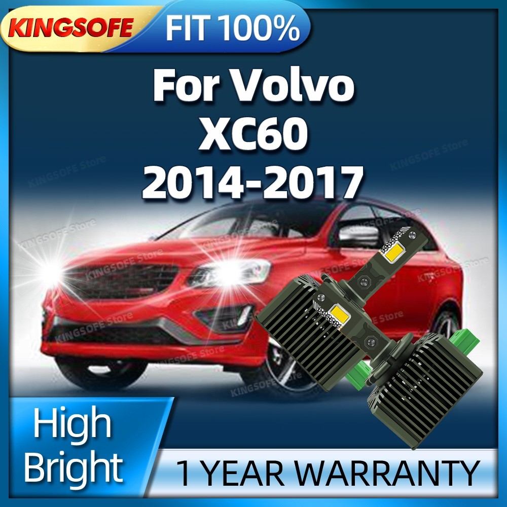 LED Headlights HID Canbus 50000LM D3S Xenon Light Turbo Plug&Play Lamp For Volvo XC60 2014 2015 2016