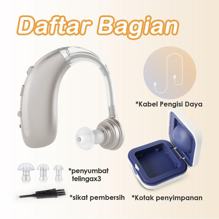 Omron - Britzgo Alat Bantu Dengar asli rechargeable dital Alat pendengaran telinga orang tua