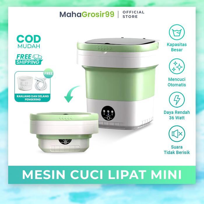 Mesin Cuci Mini Lipat Portable 12Liter - Mesin Cuci Dan Pengering