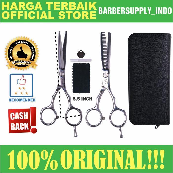 Gunting Potong dan Gunting Penipis VG Professional Hair Scissors