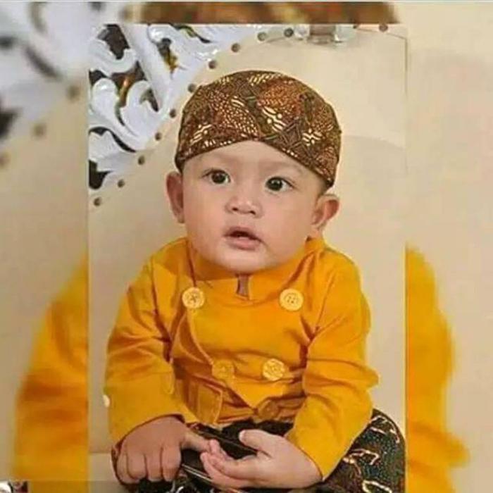 ASLI Baju Set Jawa Anak 0 - 2 tahun / Set Beskap Anak Laki laki Katun Lengan panjang READY STOCK