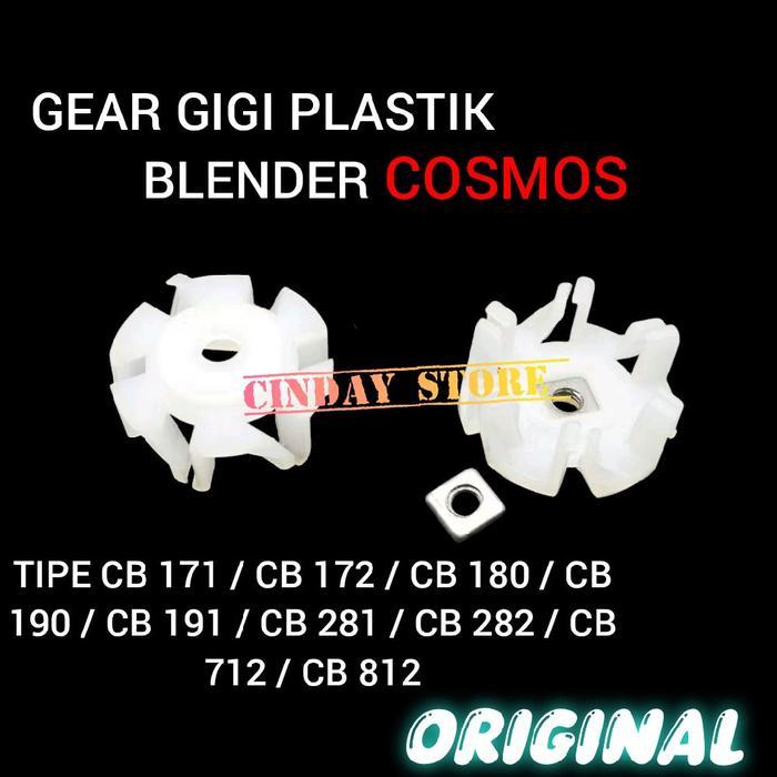 Gear Gigi Plastik / Gigi Kopel Blender Cosmos Original Tipe Cb / Gigi Upper Mounting Blender Cosmos